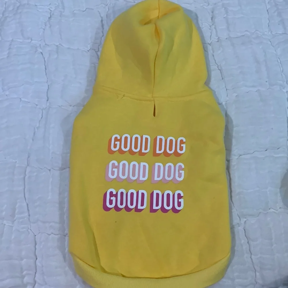 NWOT Good Dog yellow sweatshirt